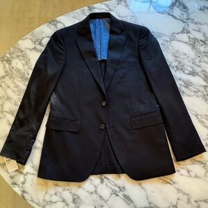 NWT ALTON LANE Black Wool Blend Suit Jacket Sports Coat Size 38R